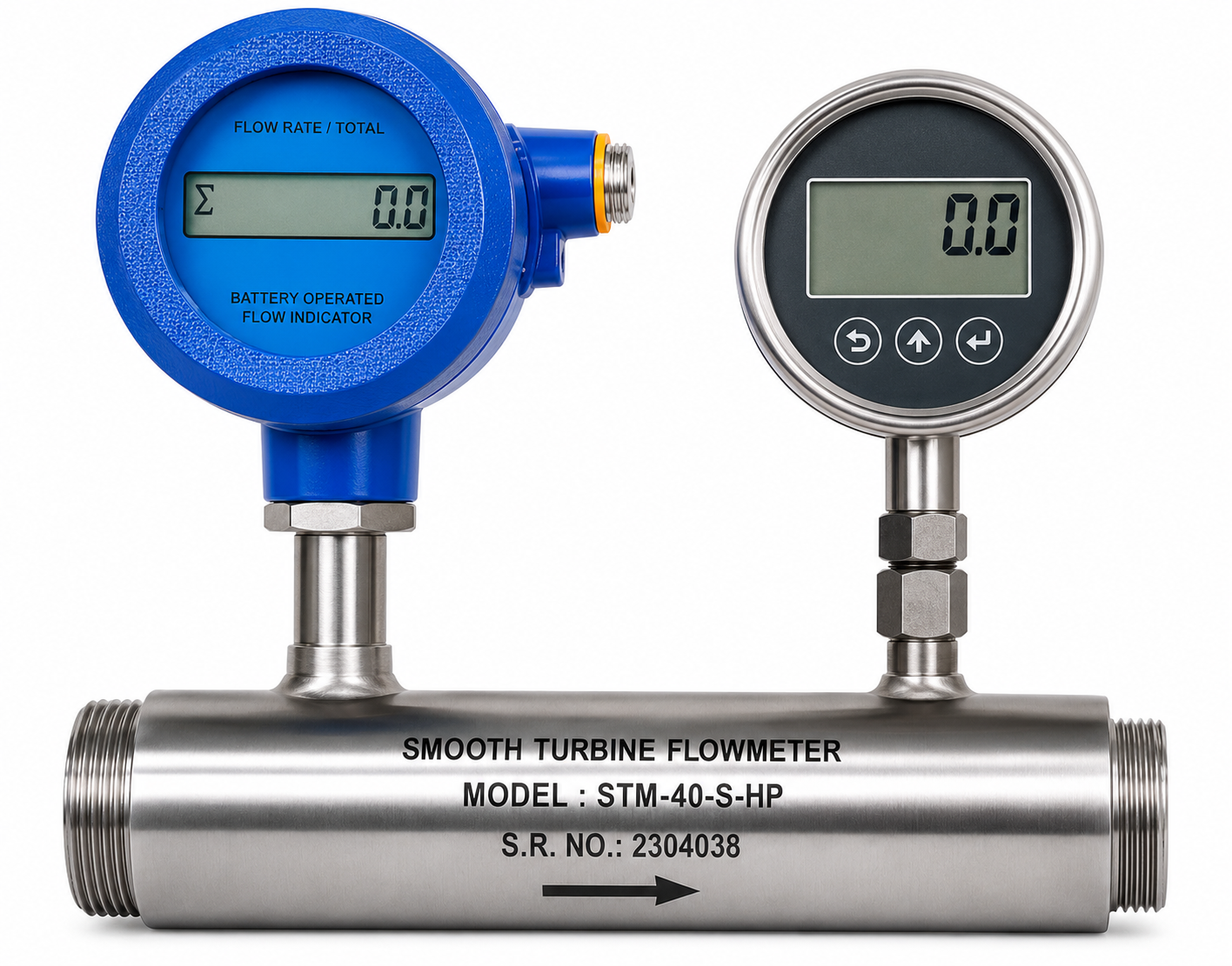 HP with Meter Mounted/handheld Battery-Operated Flow Indicator