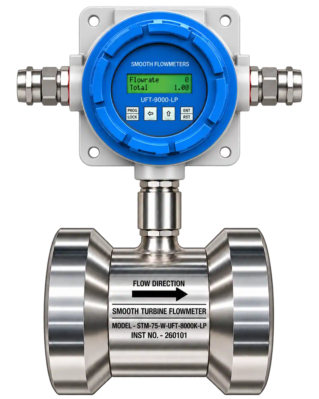 Wafer with Meter Mounted Flow Indicator 24VDC Operated